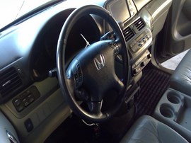 2007 HONDA ODYSSEY, GRAY, EX-L MODEL, 3.5L, FWD.  A26223